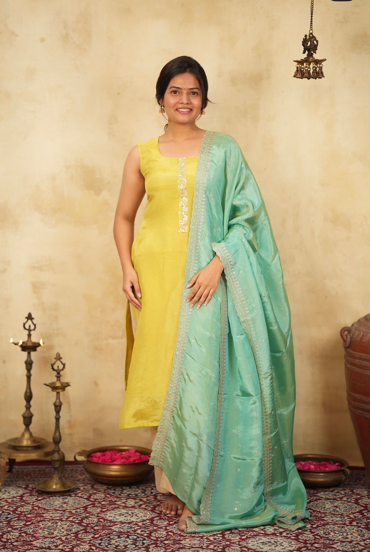 Tulsi🍐 (Lemon yellow +Turquoise)