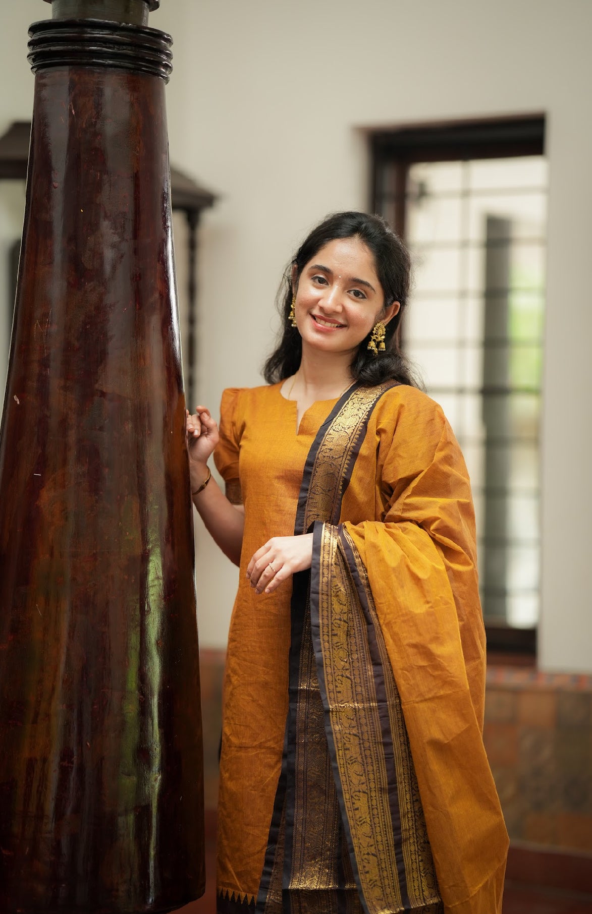 Damini-Mustard(Fabric)