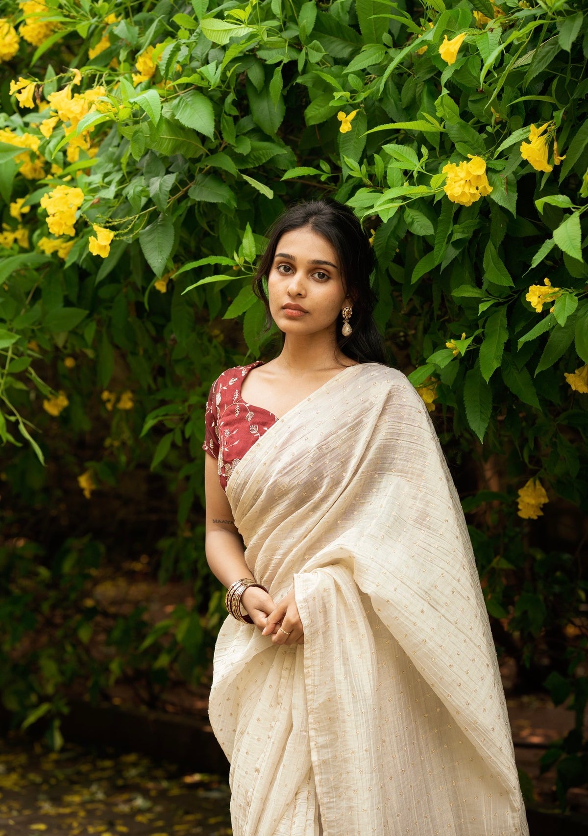 Senorita-Premium crushed salsa saree