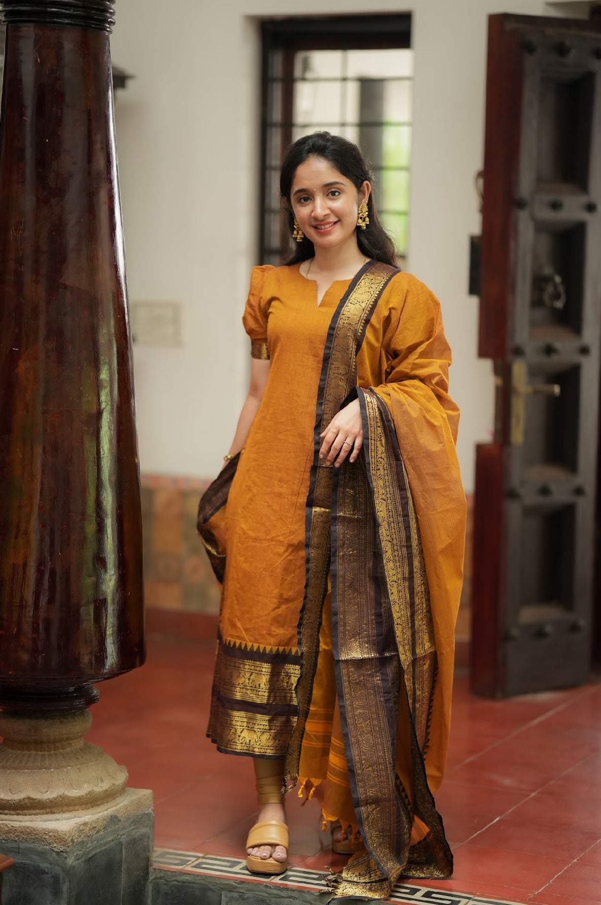 Damini-Mustard(Fabric)