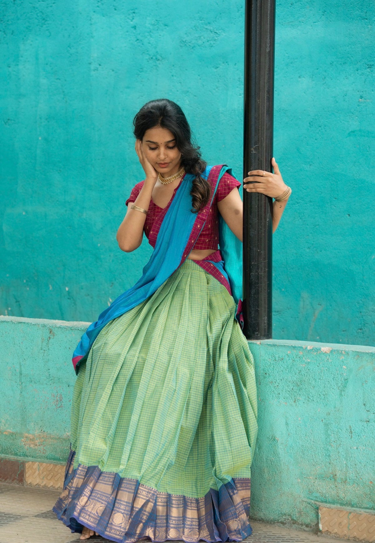 Rainbow dreams-VV1015 (CHETIINAD DHAVANI SET)