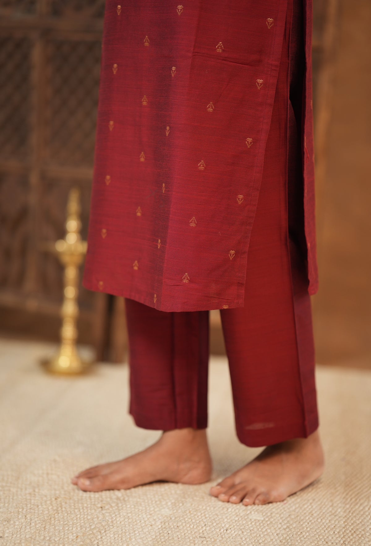 Meenakshi-Maroon