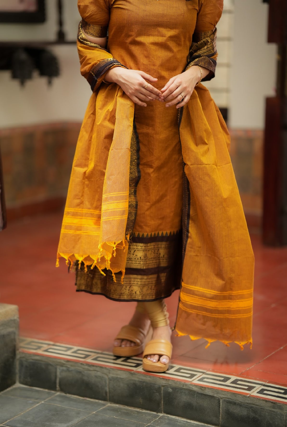 Damini-Mustard(Fabric)