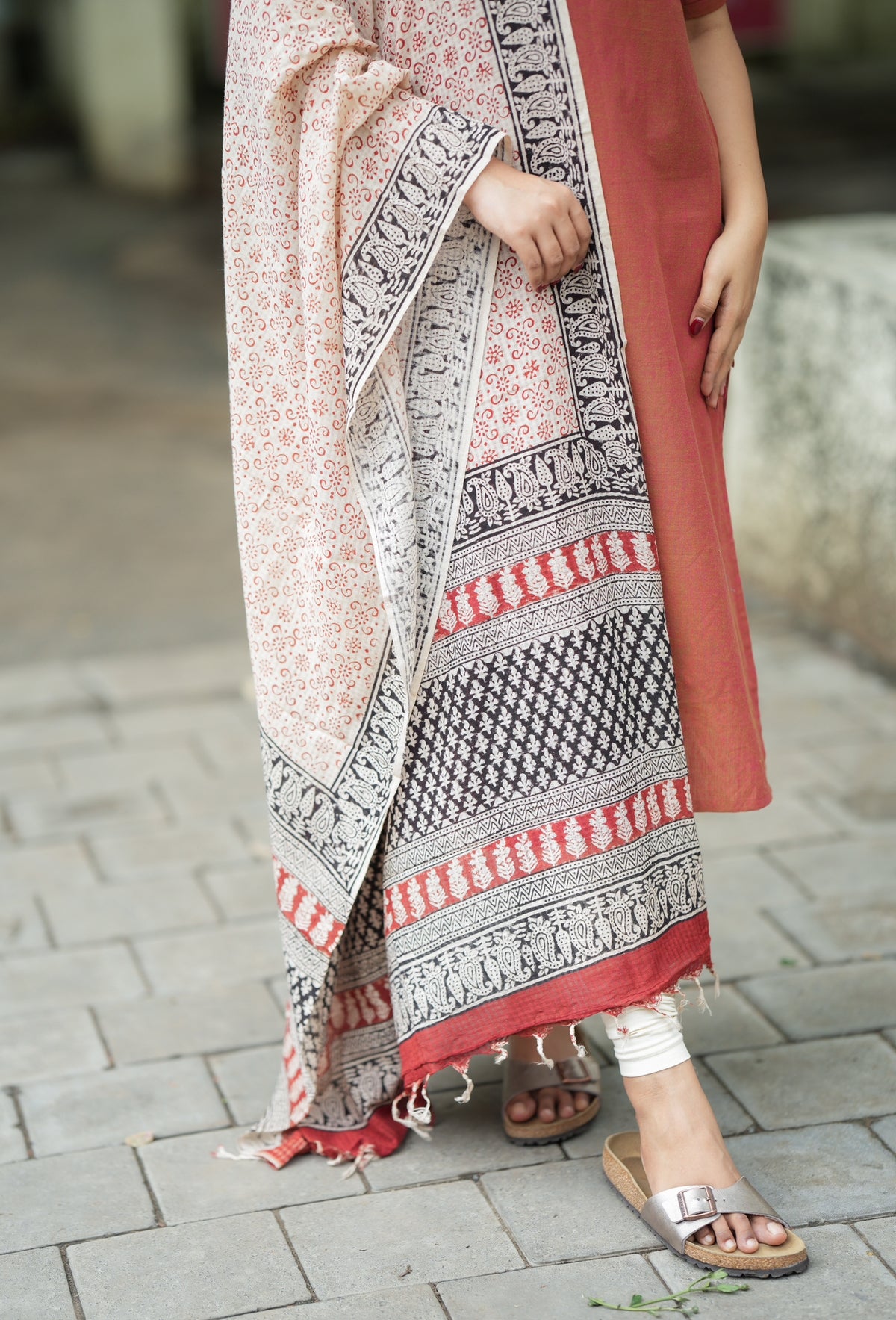 Revathy-II  (Brick+Kalamkari)