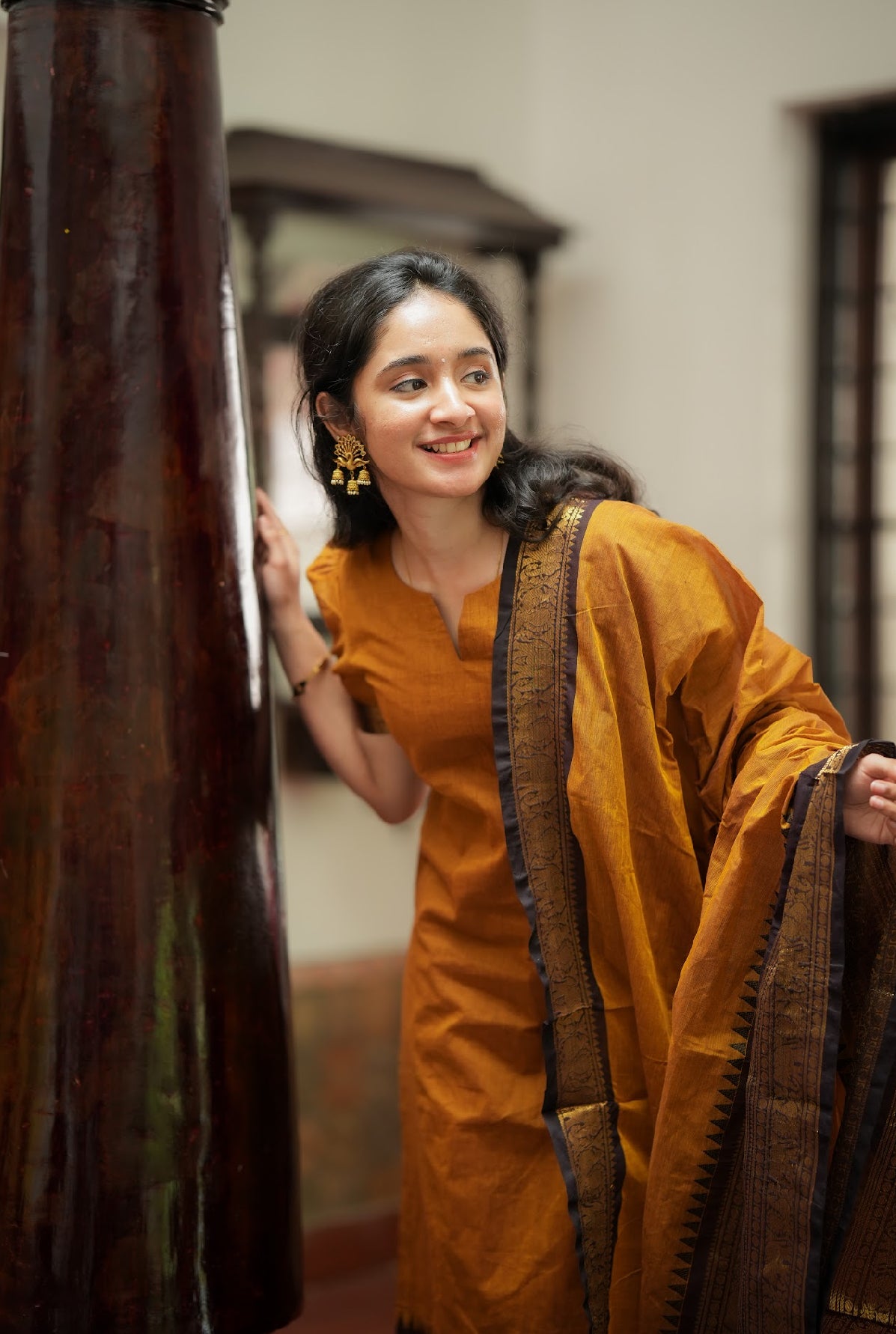 Damini-Mustard(Fabric)