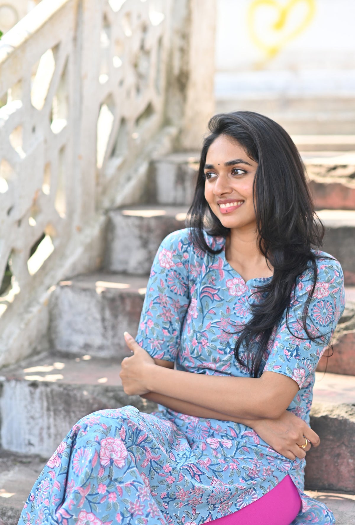 Madhu (Floral-Blue)