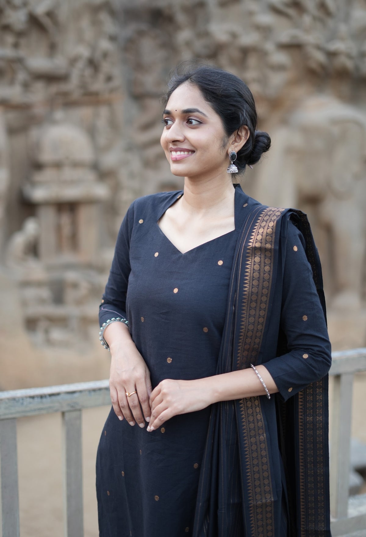 ANUSHA-Southcotton polka set