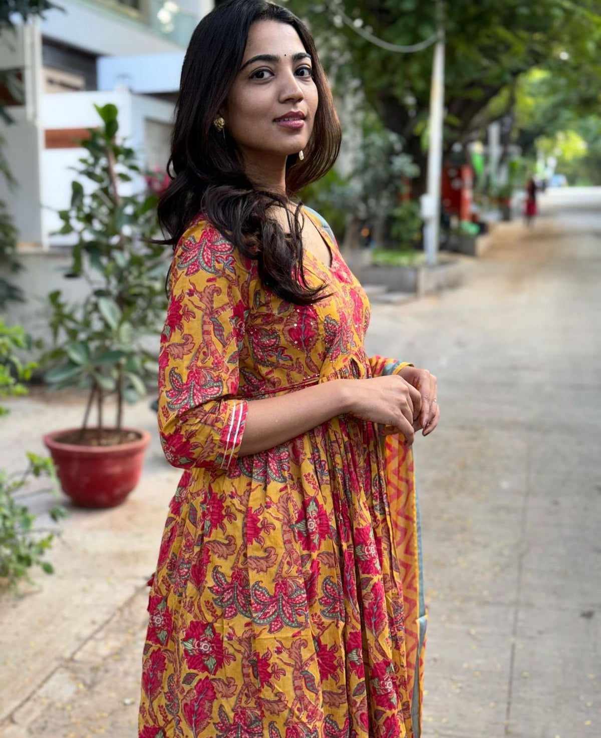 Sanjana – Mustard Sequin Kurta Suit Set