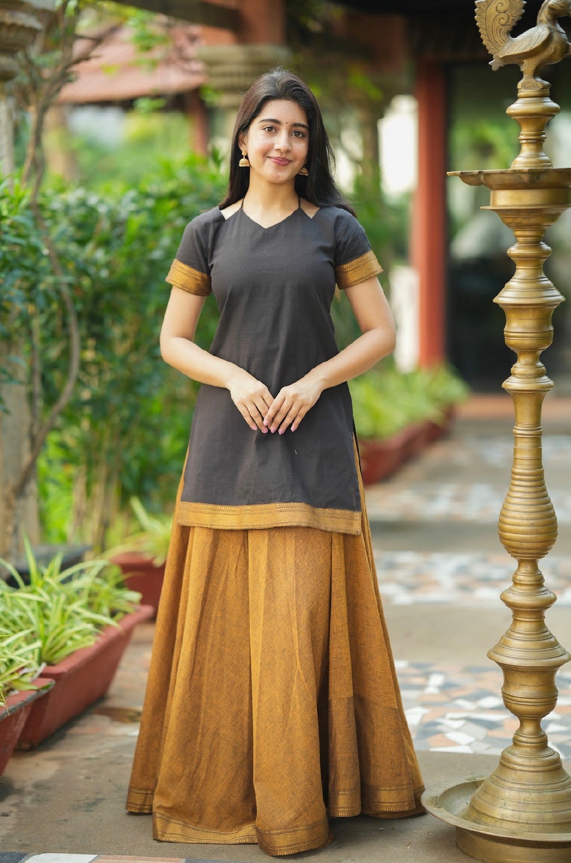 Subathra-Skirt and crop top