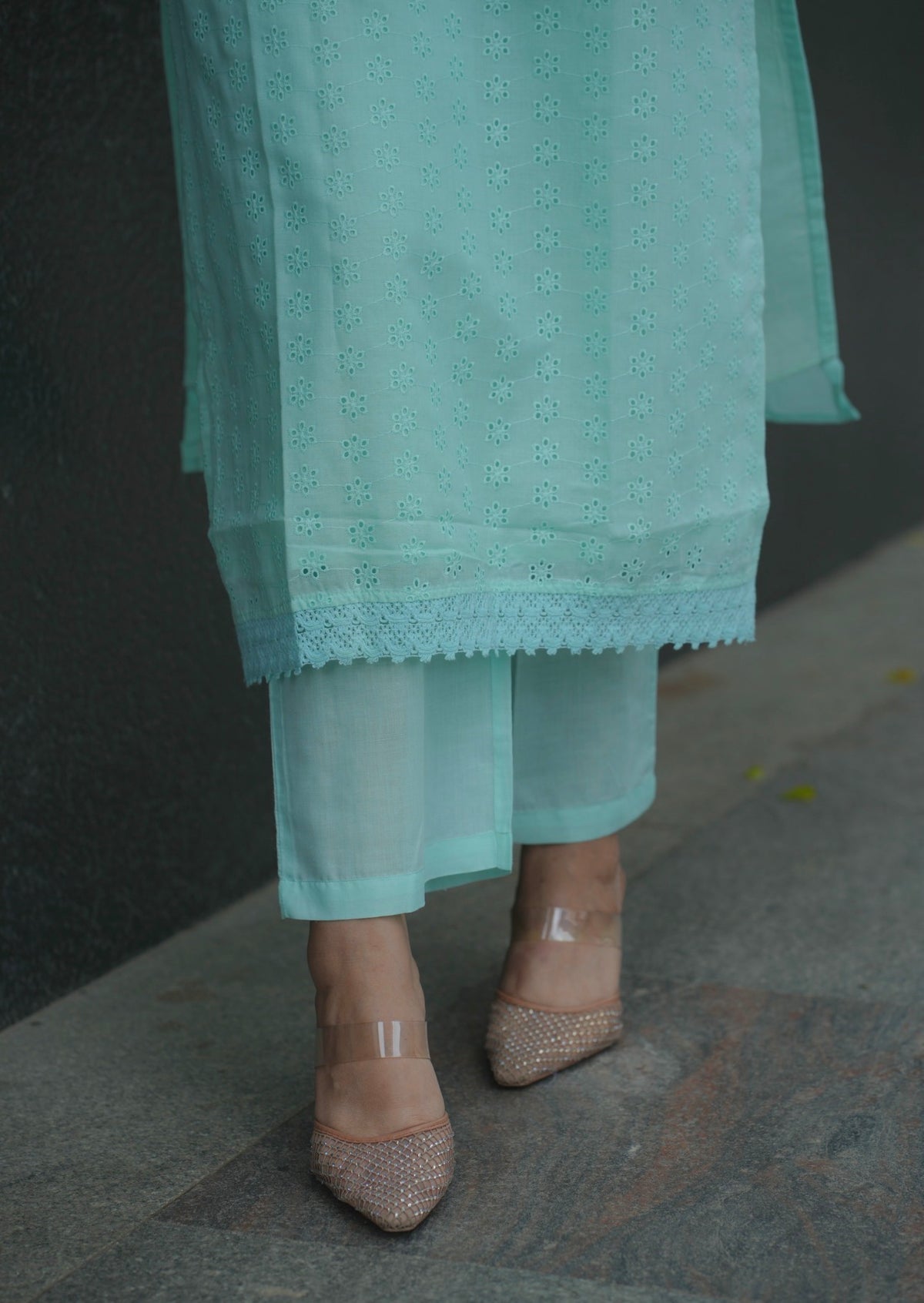 Vedha – Hakoba Cotton Kurti Set with Palazzo & Dupatta (VC748)