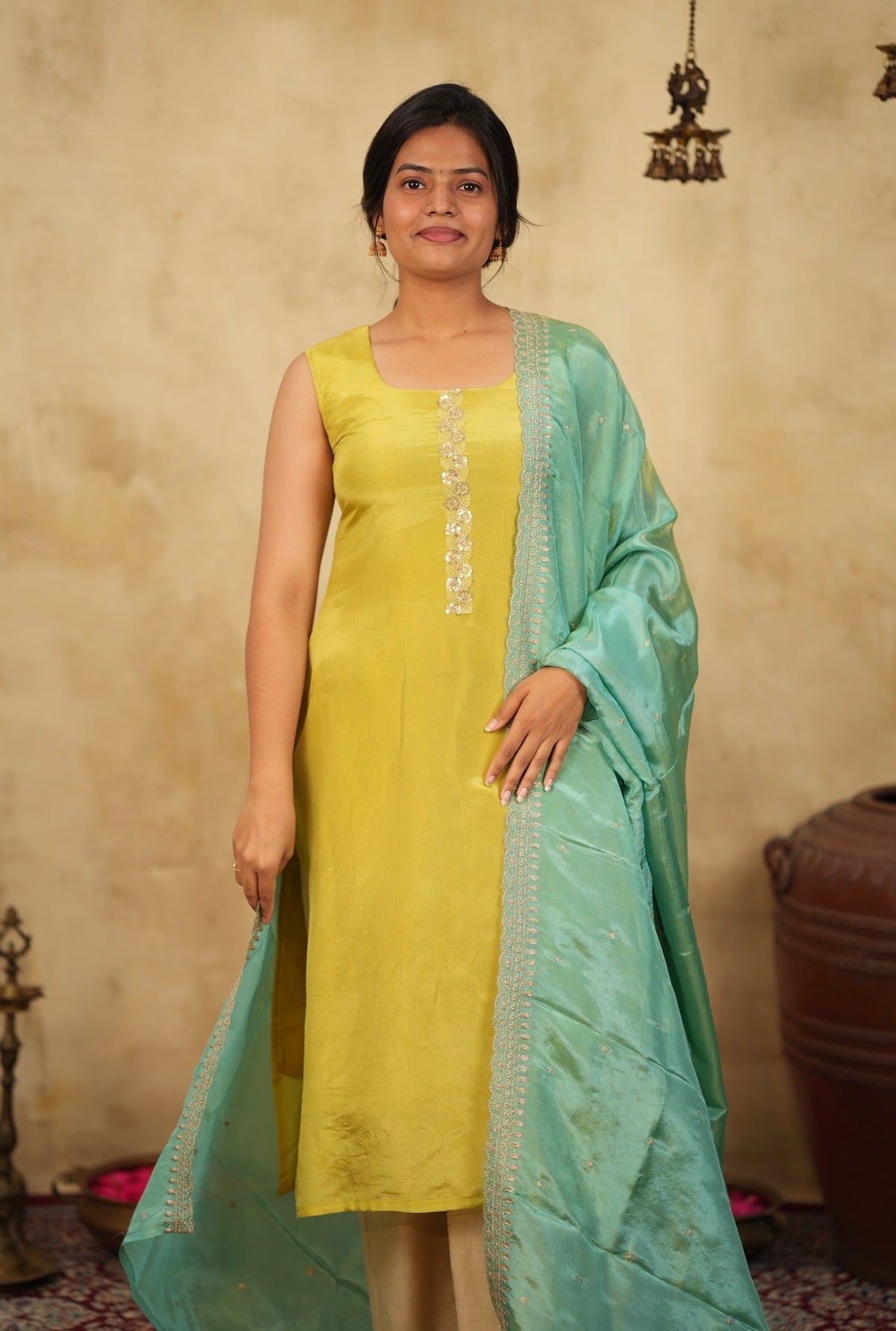 Tulsi🍐 (Lemon yellow +Turquoise)