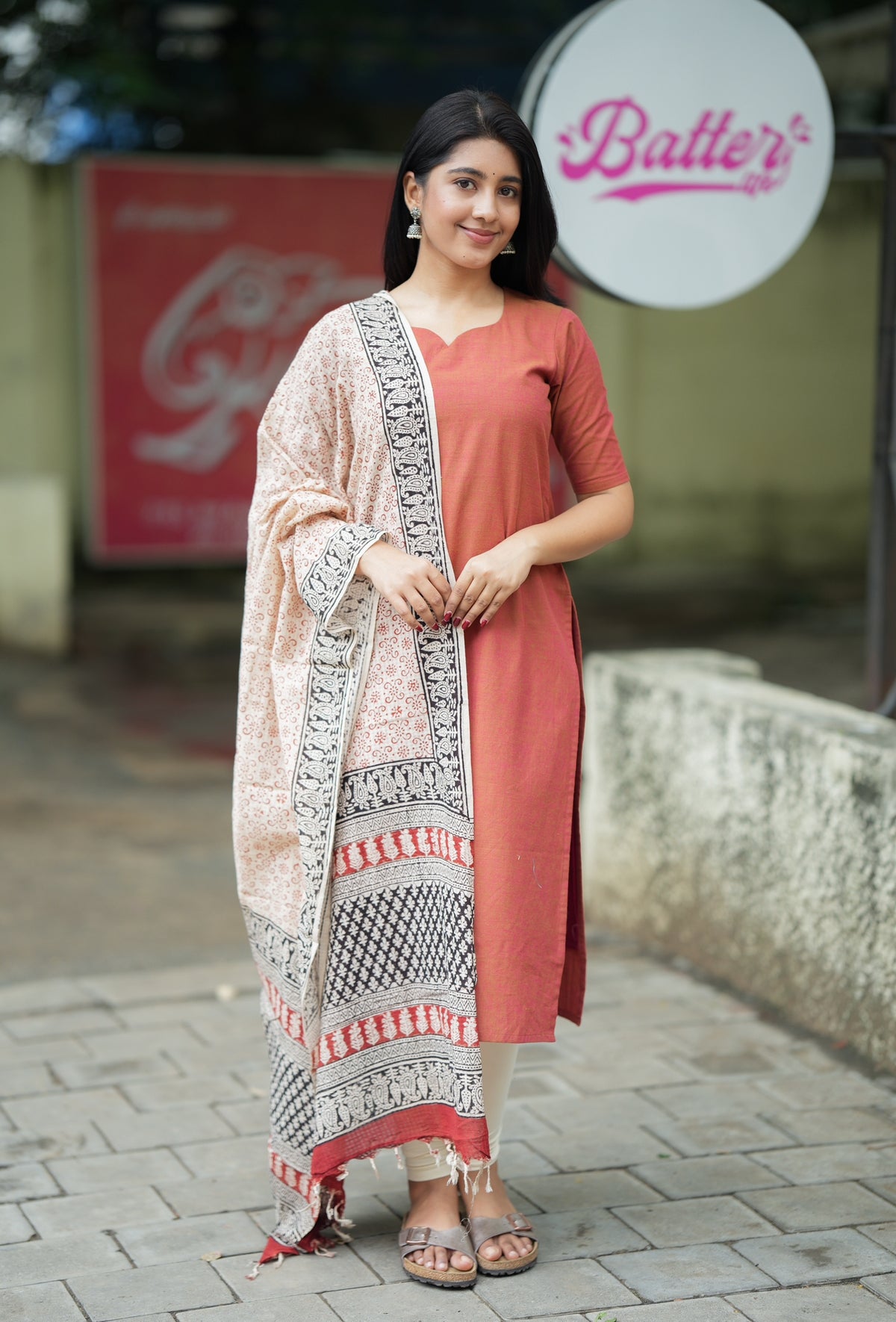 Revathy-II  (Brick+Kalamkari)