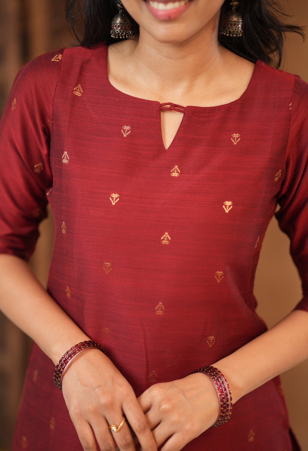 Meenakshi-Maroon