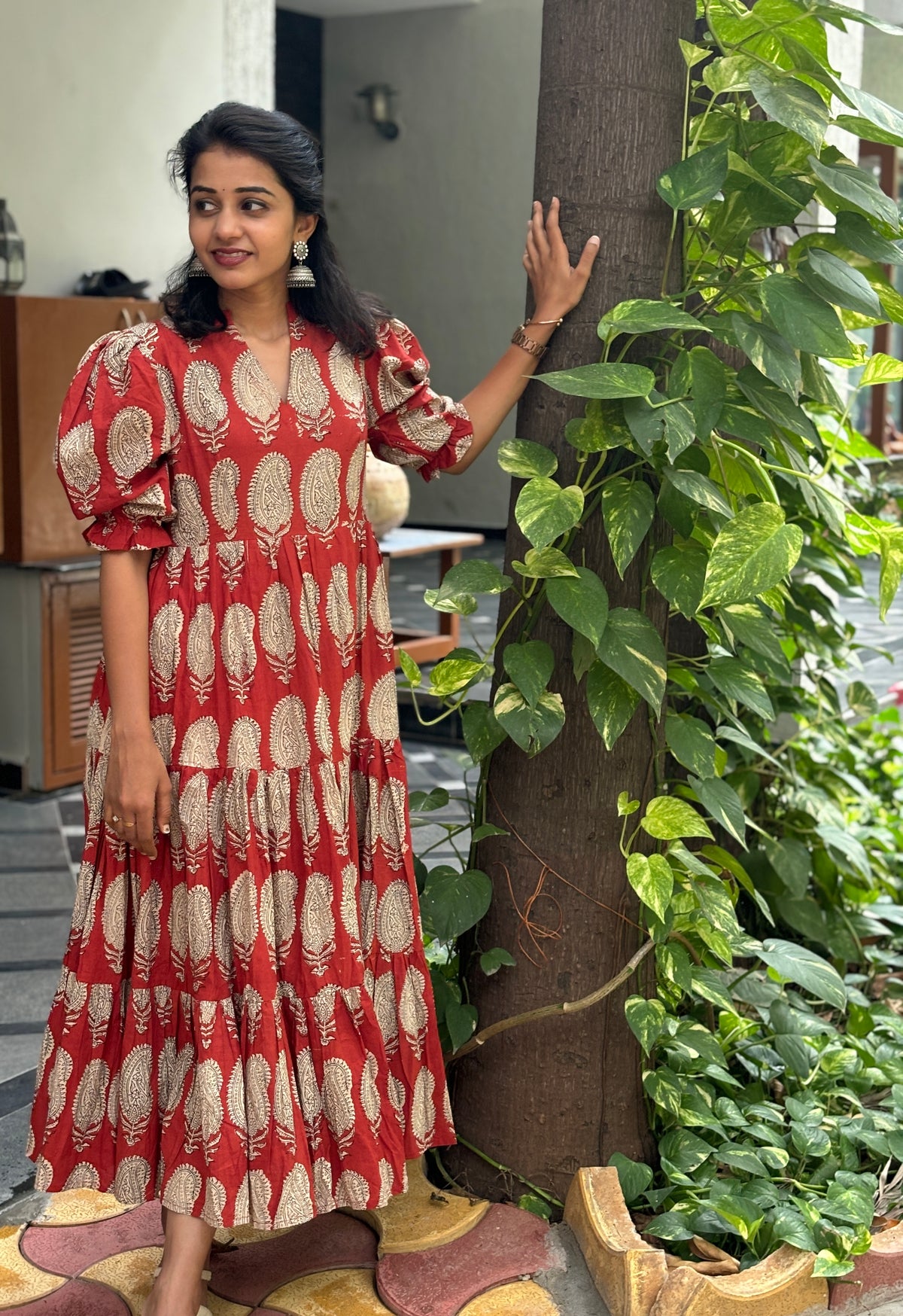 SMITHA-3 tier dress