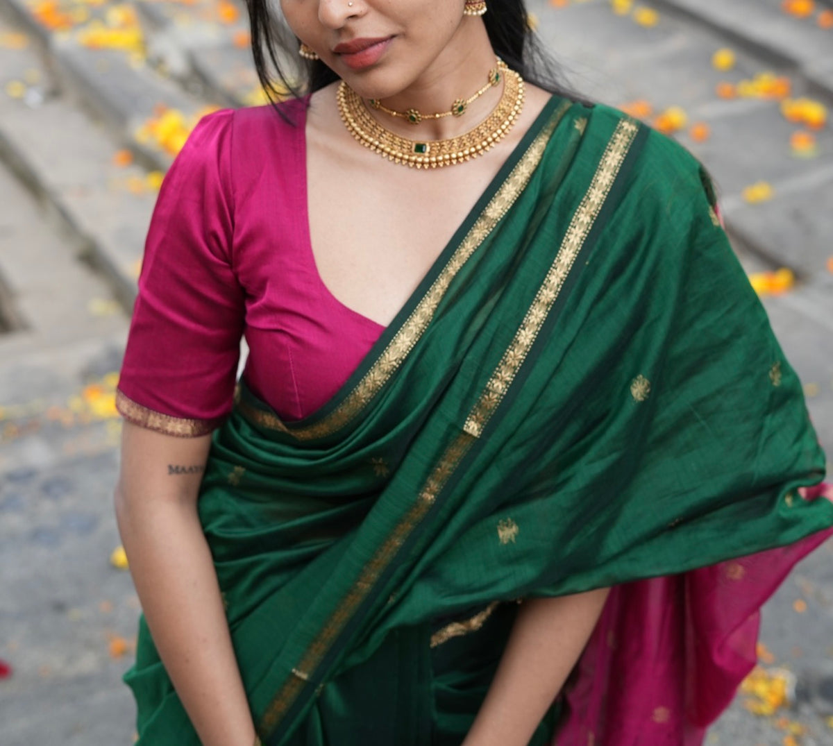 Sundari-Maheshwari silk saree