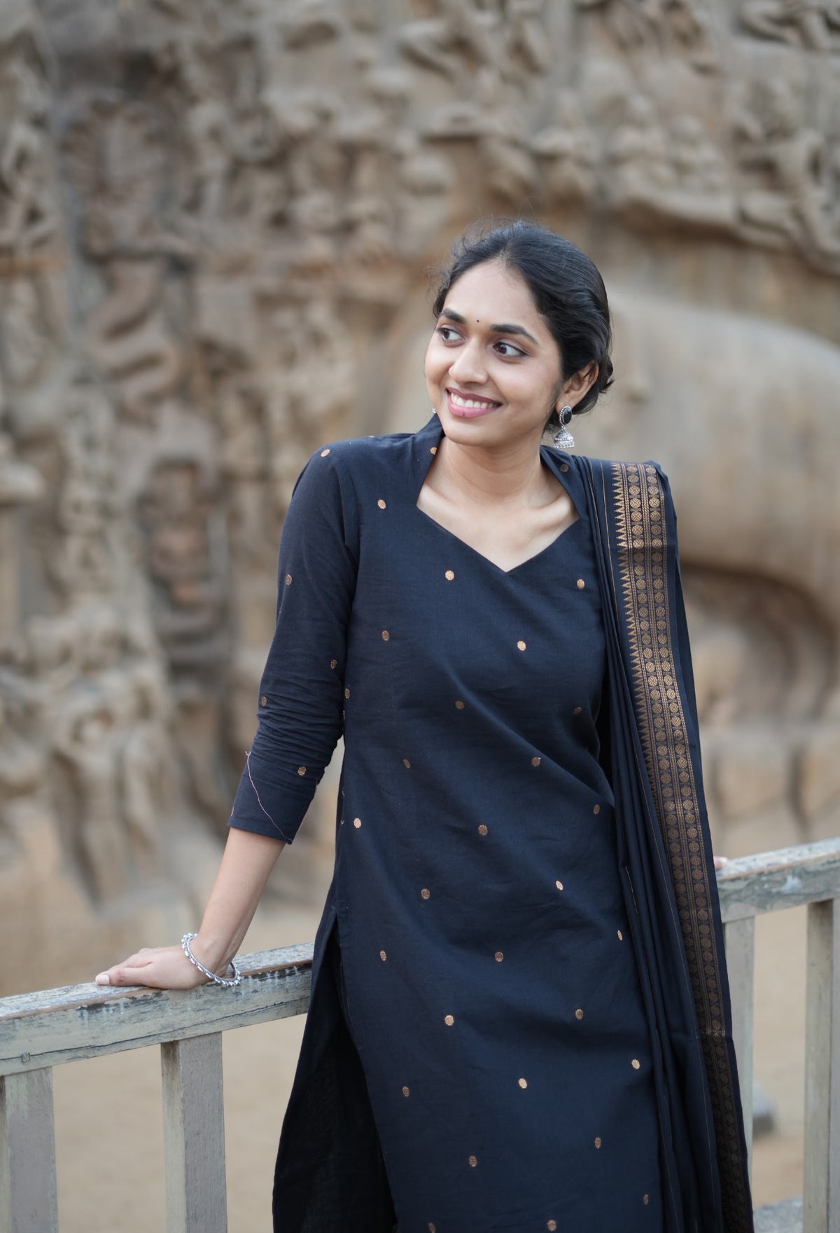 ANUSHA-Southcotton polka set