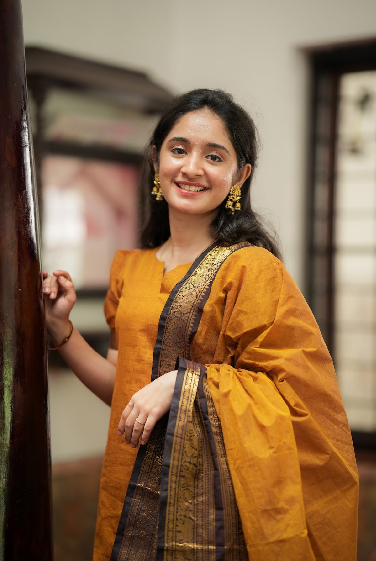 Damini-Mustard(Fabric)