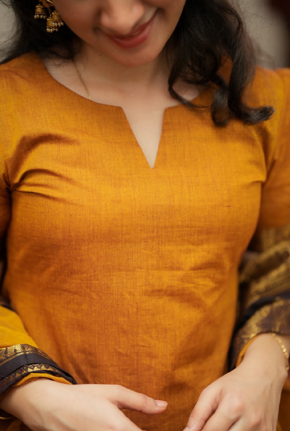 Damini-Mustard(Fabric)