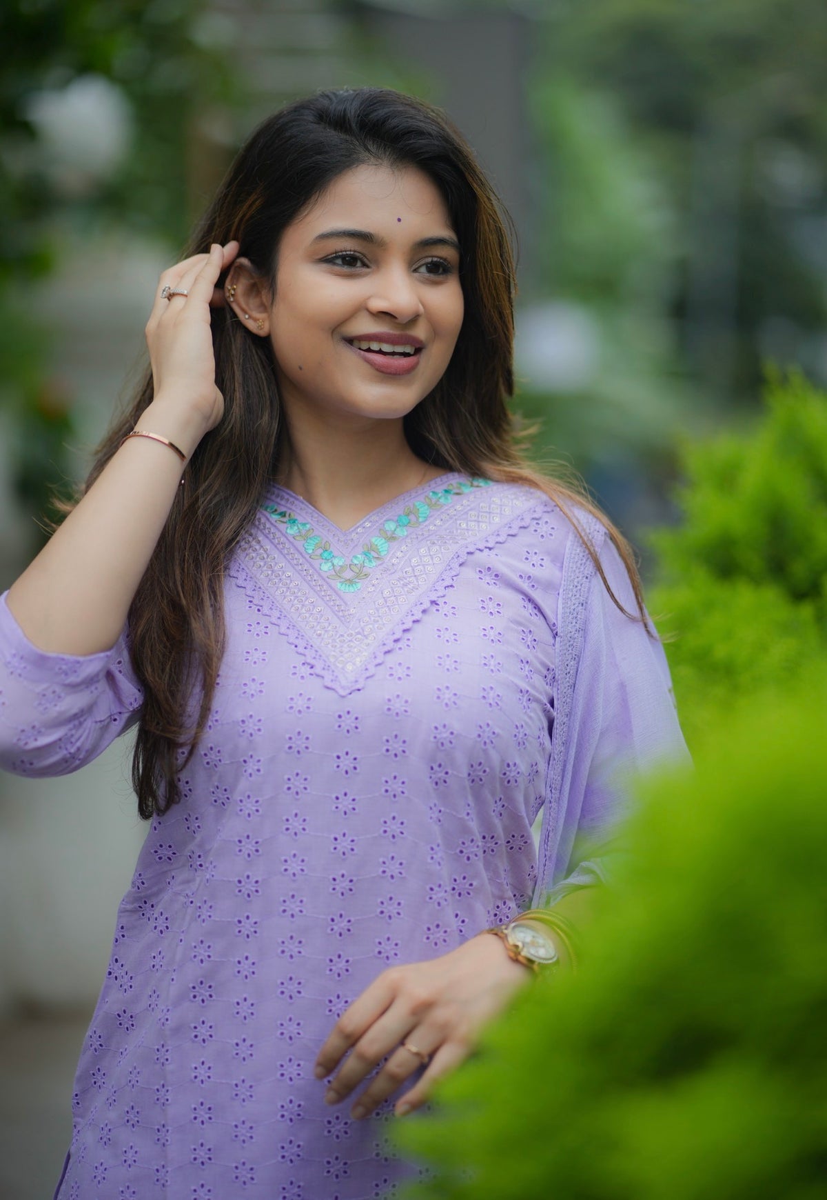 Vedha – Hakoba Cotton Kurti Set with Palazzo & Dupatta (VC747)