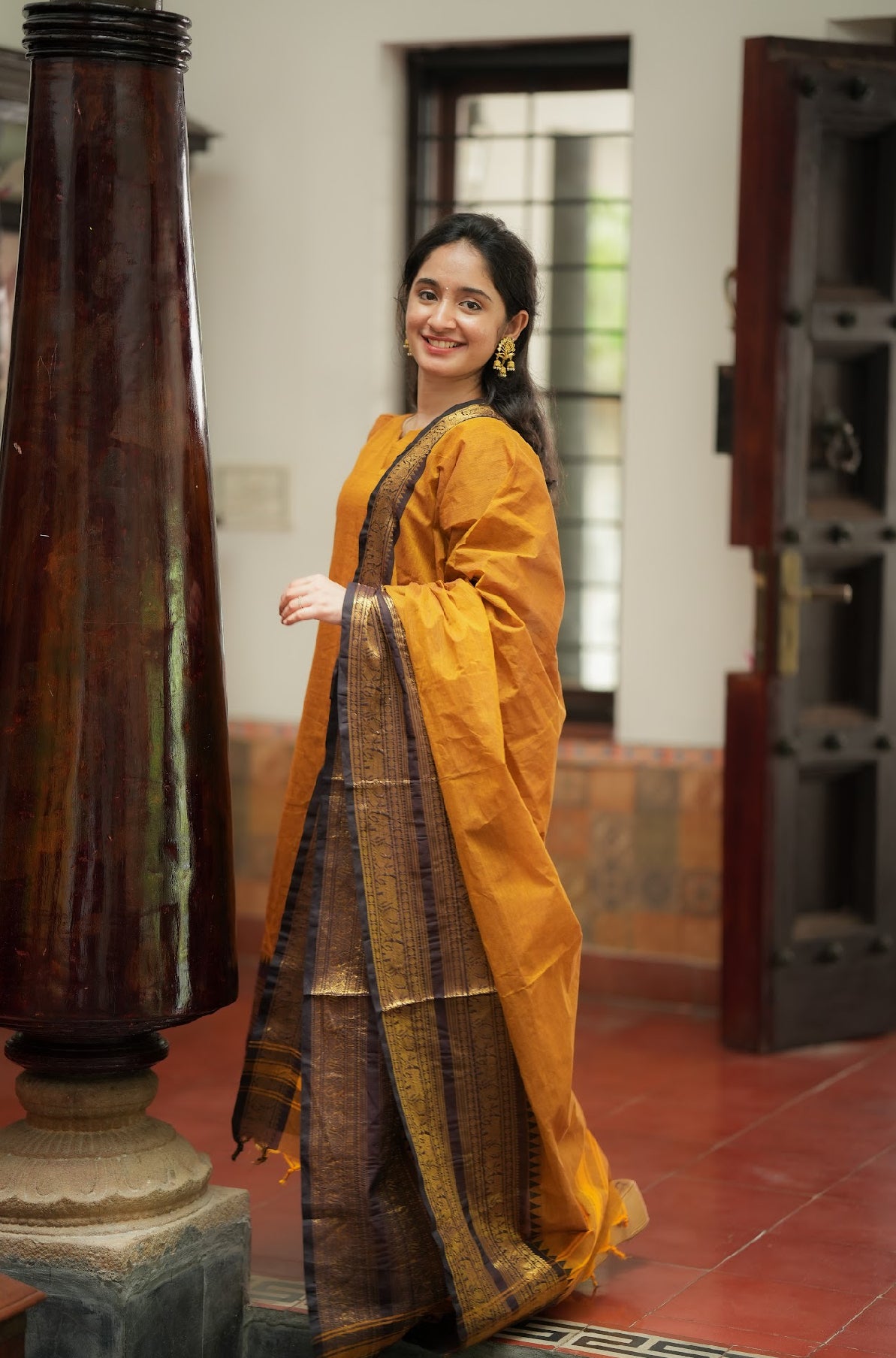 Damini-Mustard(Fabric)
