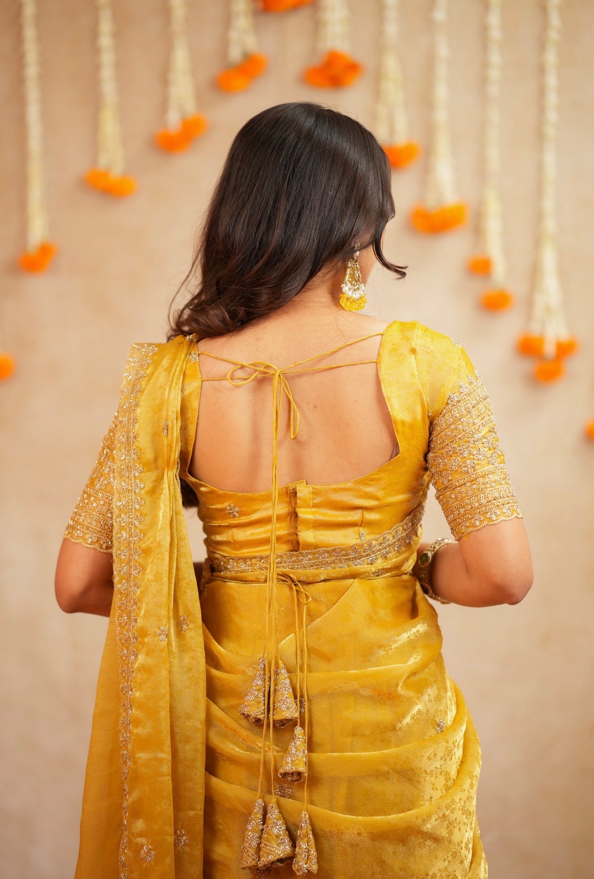 Swathi – Yellow Sequin Lehenga with Dupatta