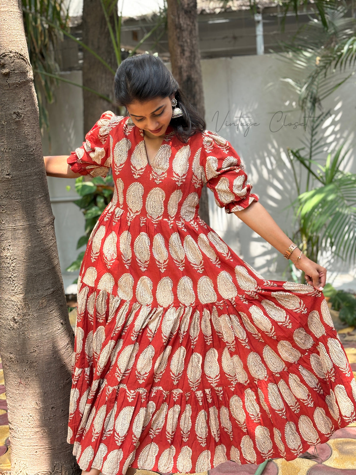SMITHA-3 tier dress