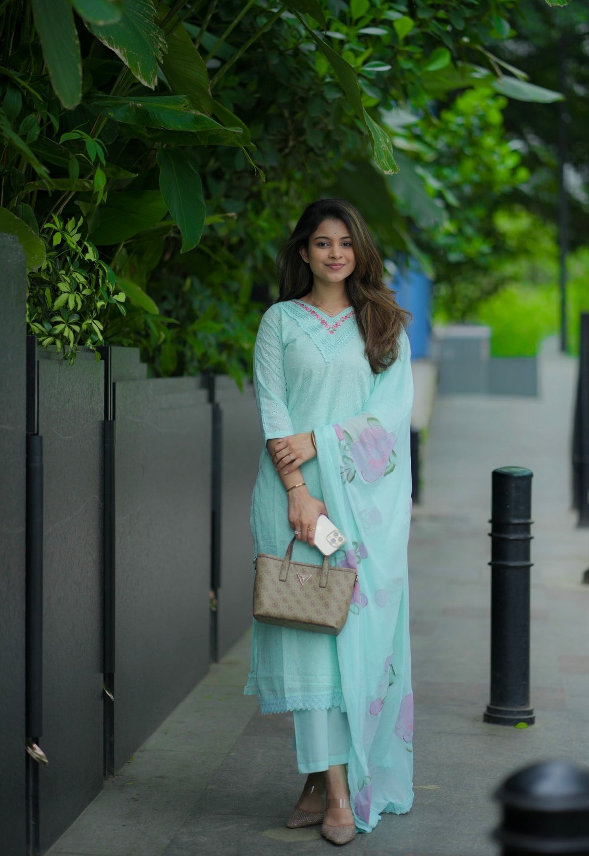 Vedha – Hakoba Cotton Kurti Set with Palazzo & Dupatta (VC748)