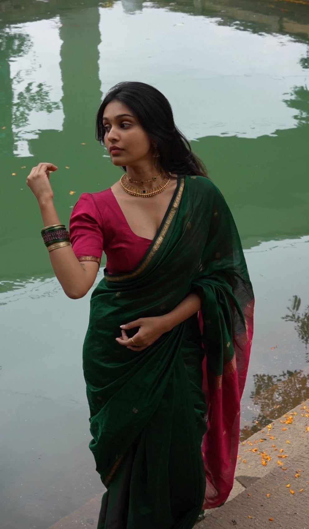 Sundari-Maheshwari silk saree