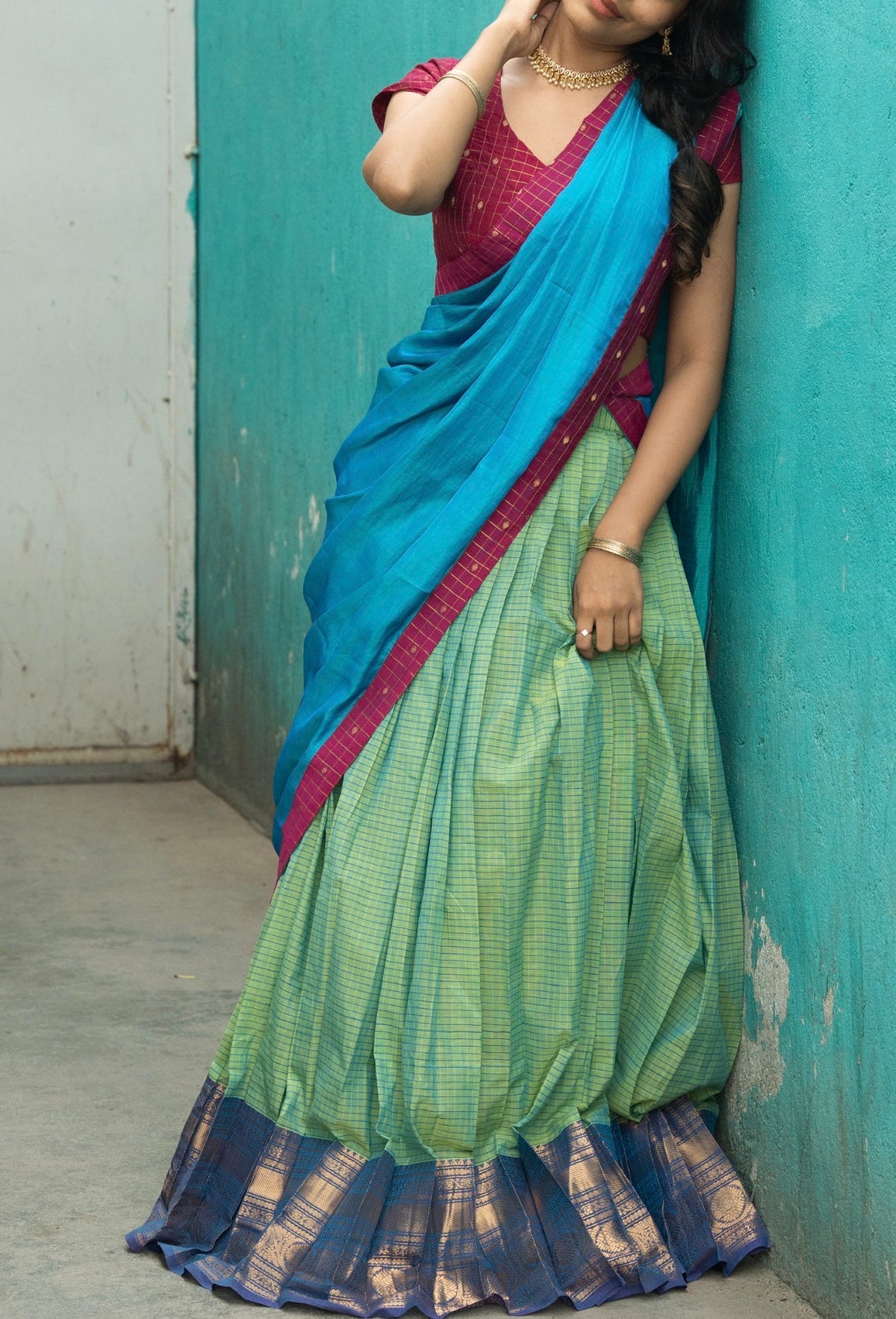 Rainbow dreams-VV1015 (CHETIINAD DHAVANI SET)