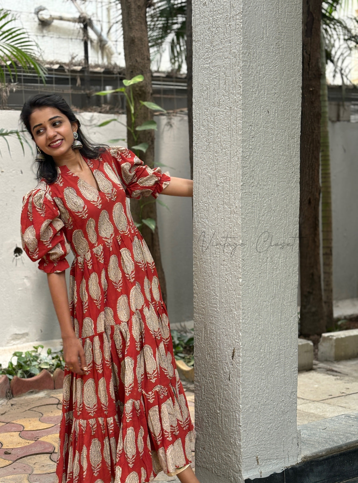 SMITHA-3 tier dress