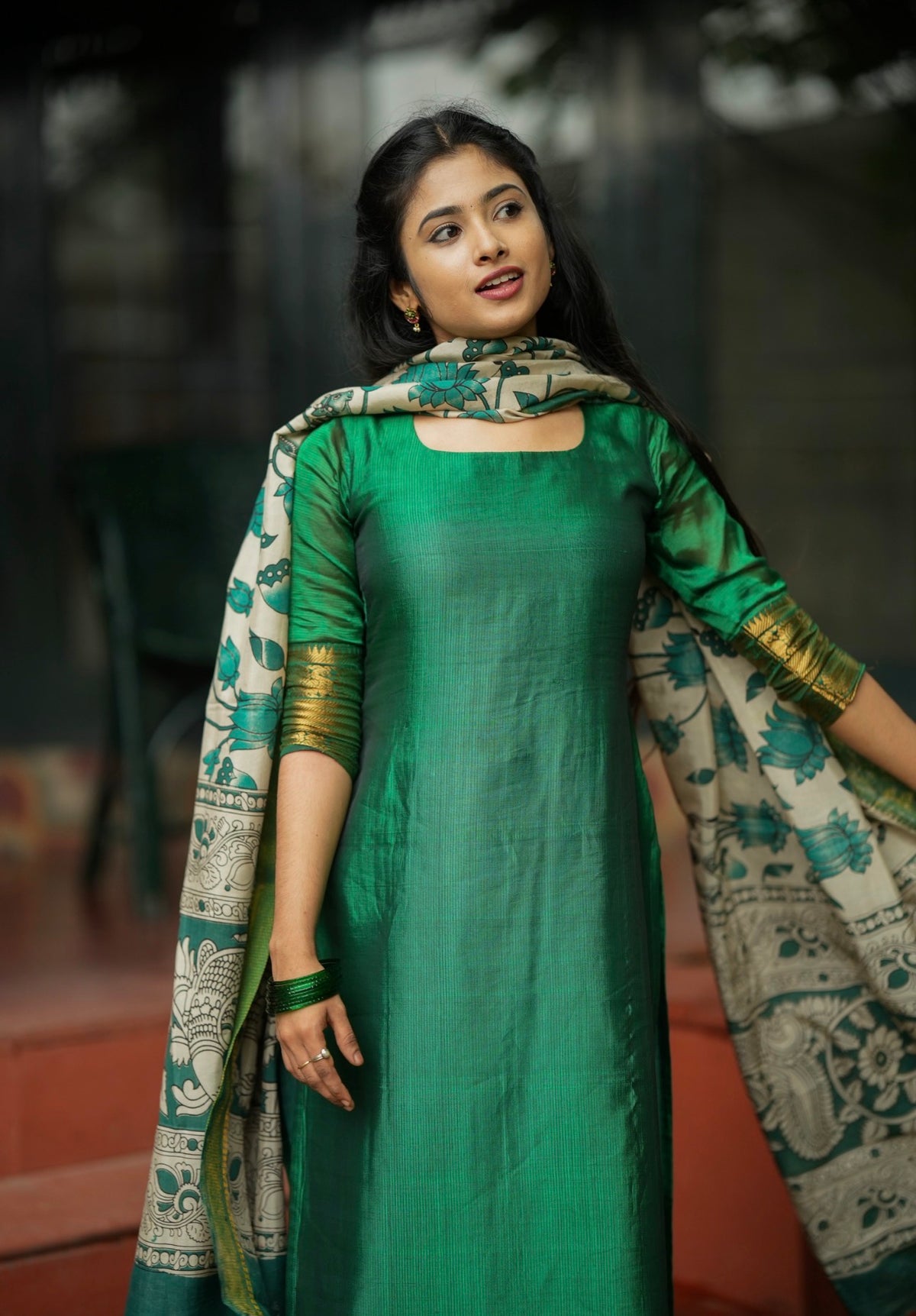 kalamkari silk dupatta-VC998
