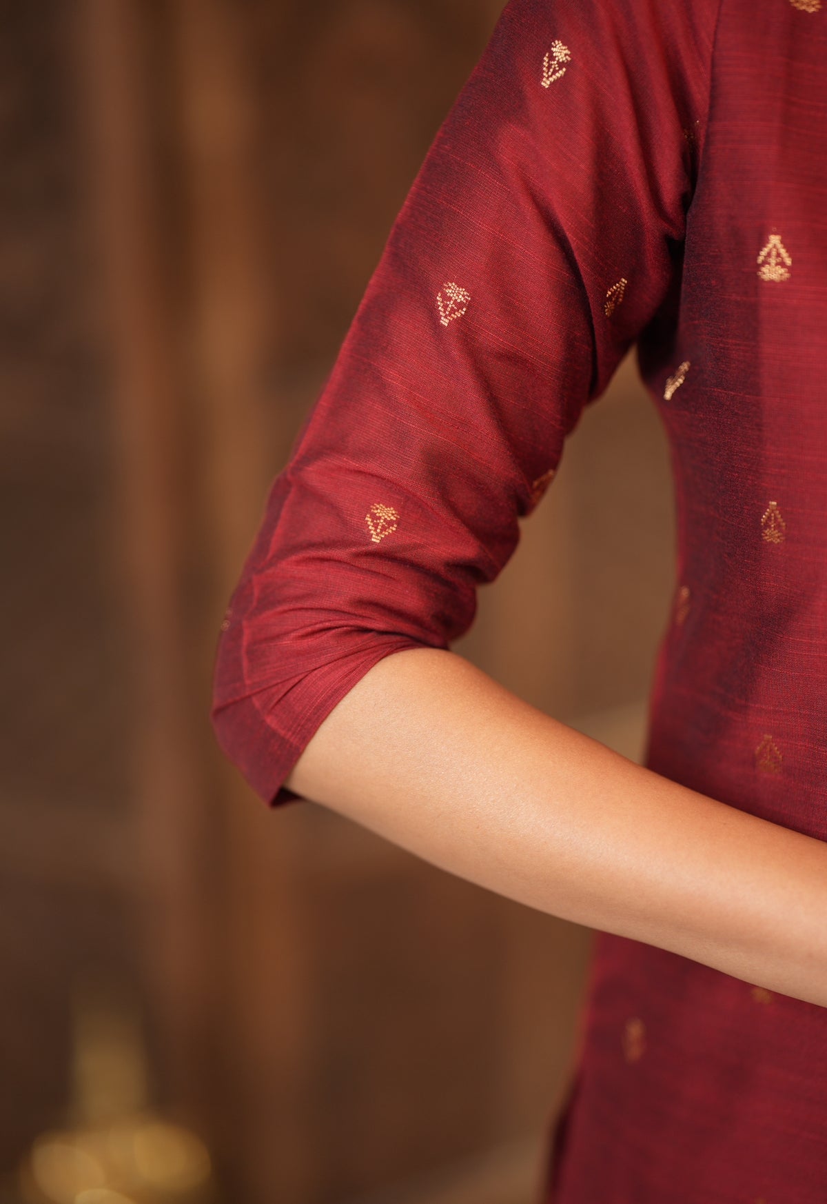 Meenakshi-Maroon