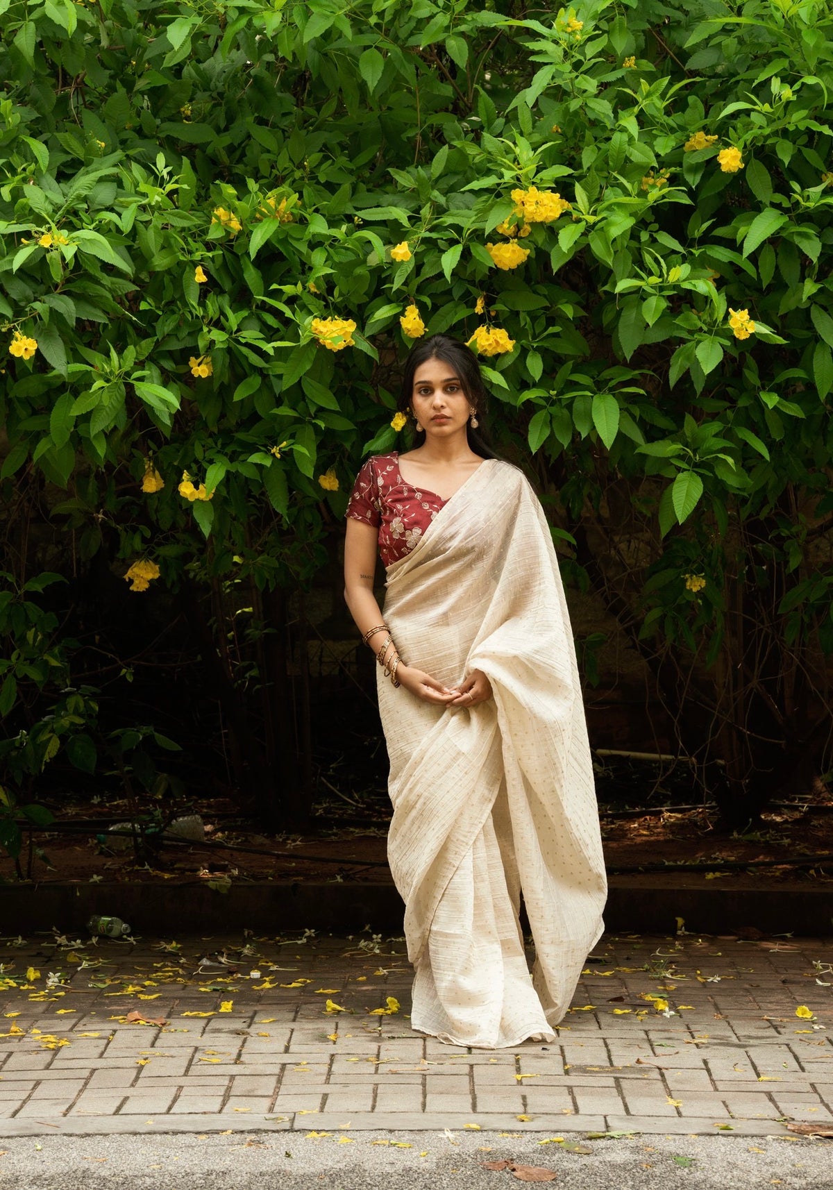 Senorita-Premium crushed salsa saree