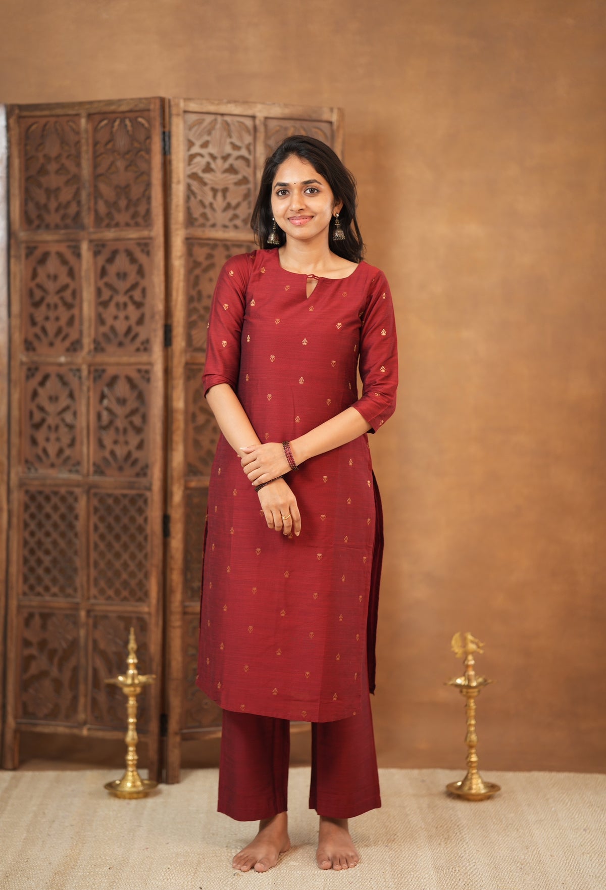 Meenakshi-Maroon