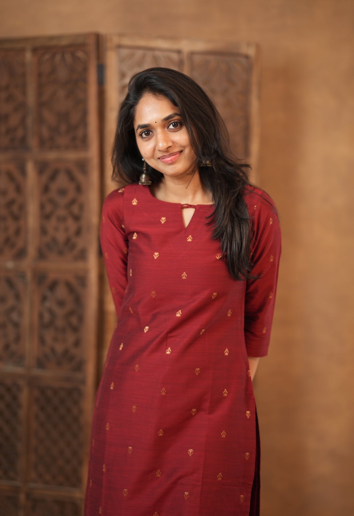 Meenakshi-Maroon