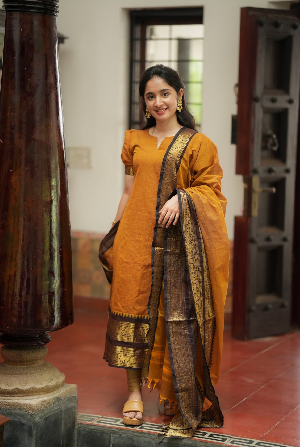 Damini-Mustard(Fabric)