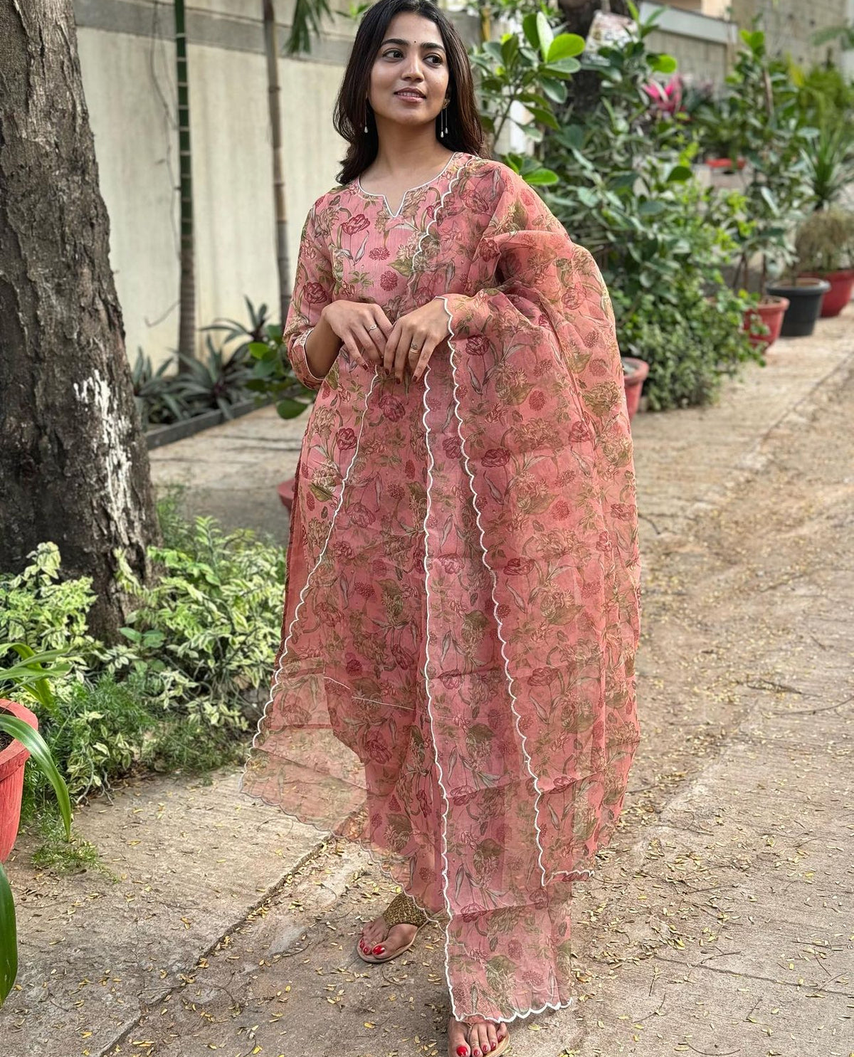 SHARMI-Chanderi organza suit