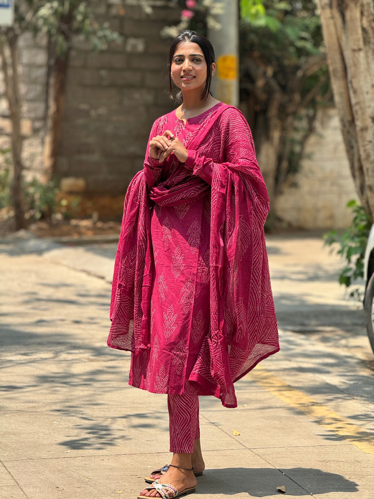 Kantha pink