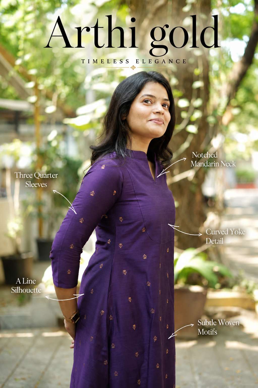 ARTHI Gold -Raw silk co-ord (VC1042)