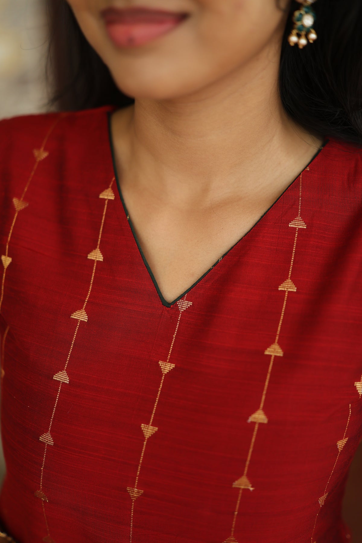 Yashodha-MAROON AND GREEN