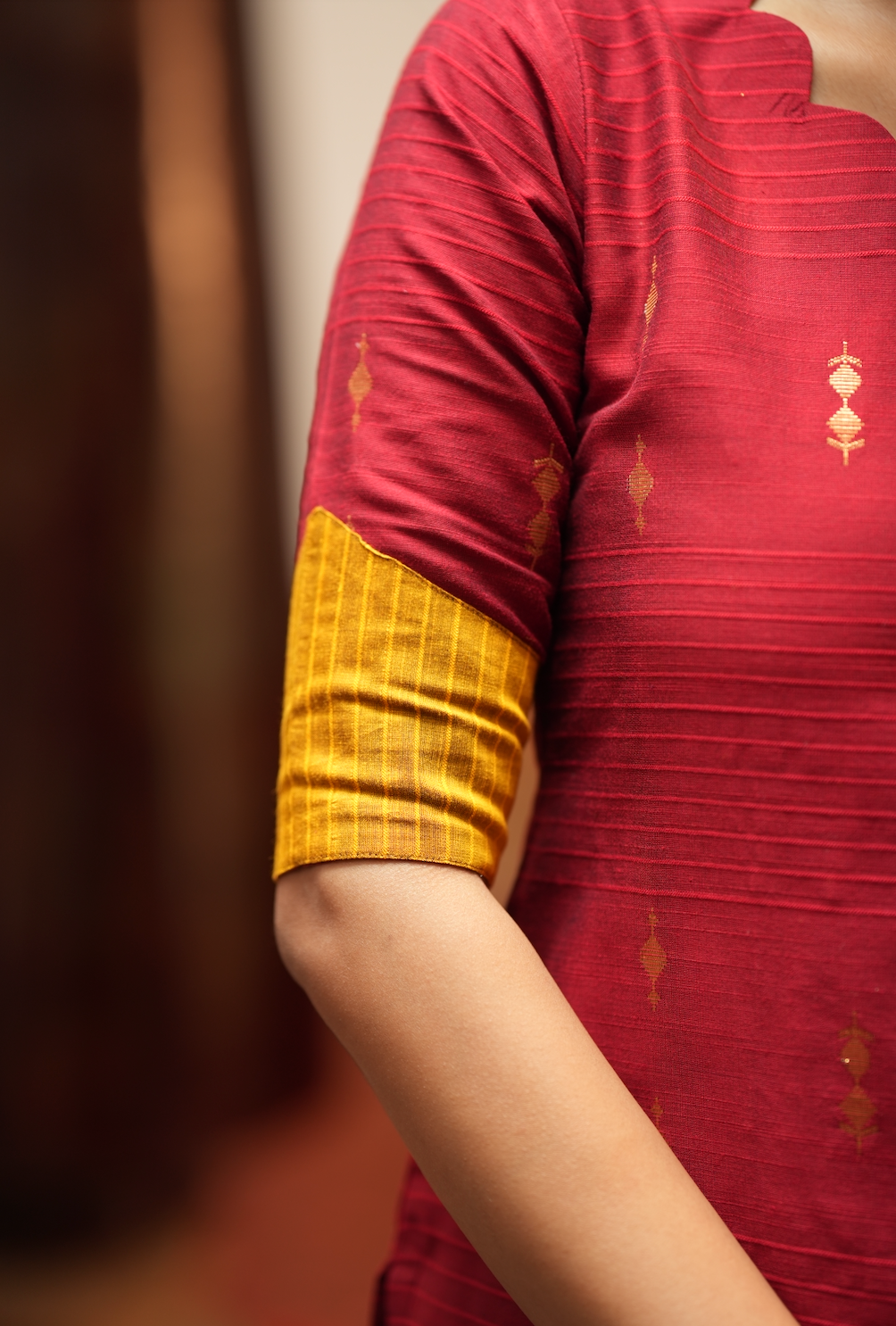 Yashodha-RED WITH MUSTARD