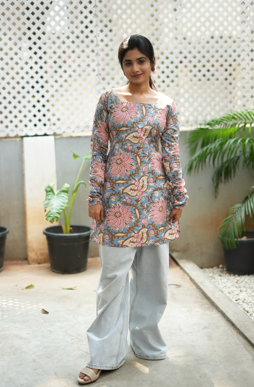 Megha-short Kurti III(Kalamkari)