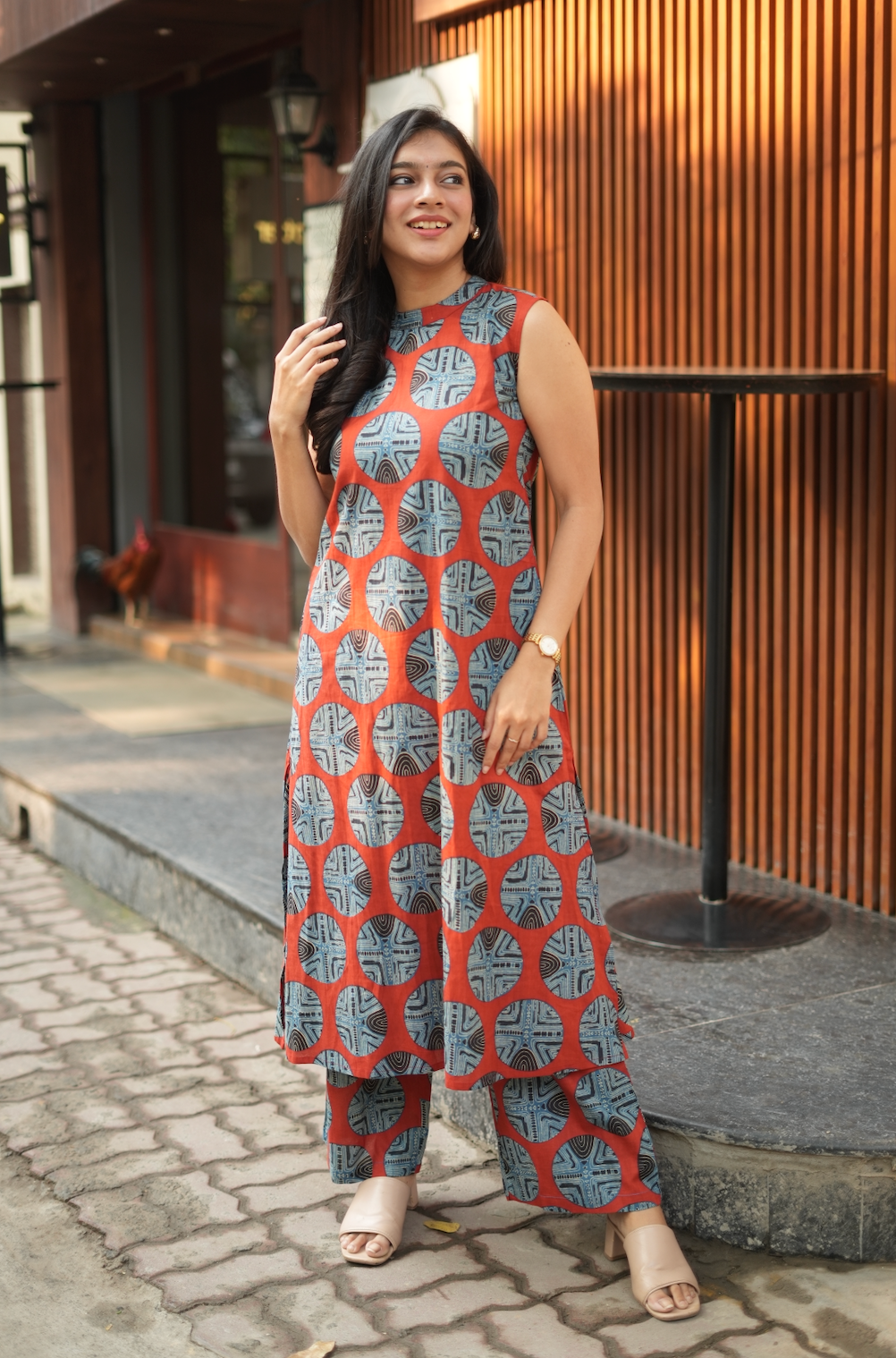Shyama I – Geometric Print Organic Cotton Co-Ord Set