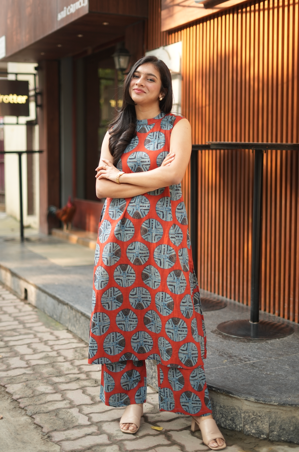 Shyama I – Geometric Print Organic Cotton Co-Ord Set