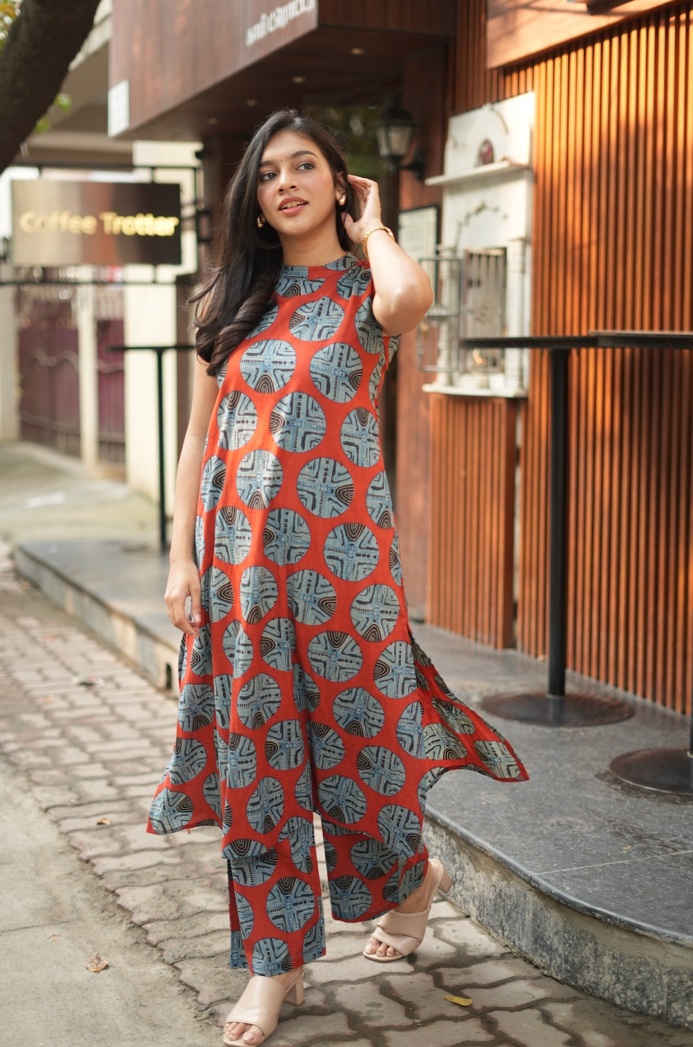 Shyama I – Geometric Print Organic Cotton Co-Ord Set