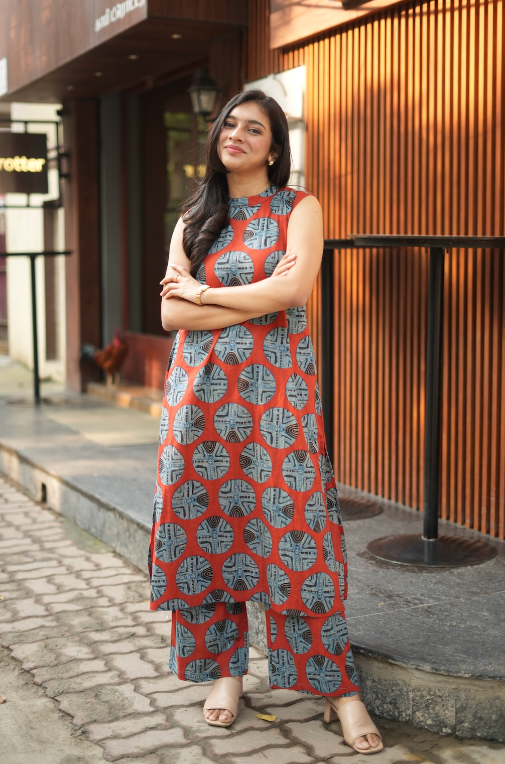 Shyama I – Geometric Print Organic Cotton Co-Ord Set