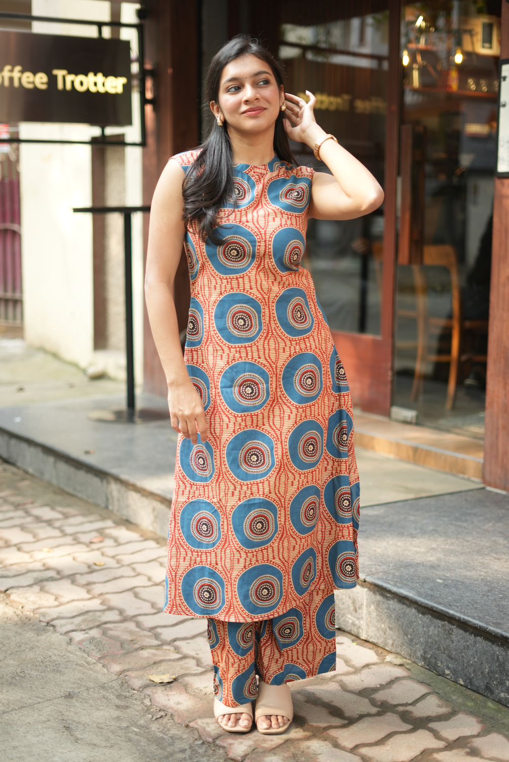 Shyama IV – Geometric Print Organic Cotton Co-Ord Set