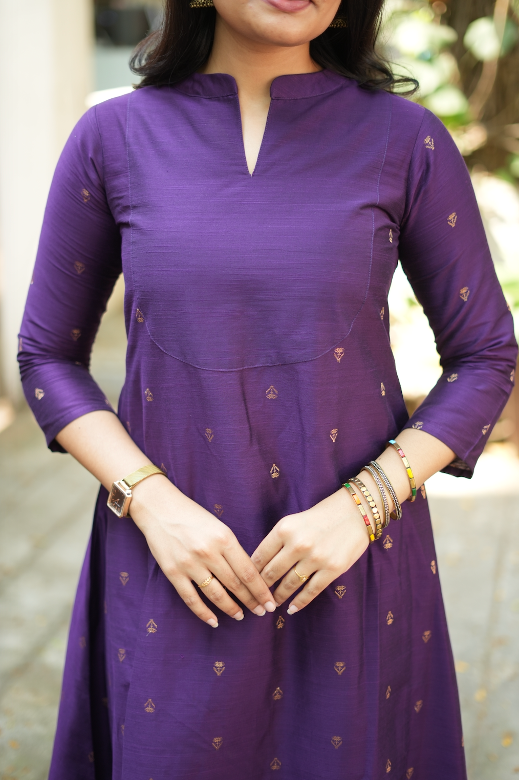 ARTHI Gold -Raw silk co-ord (VC1042)
