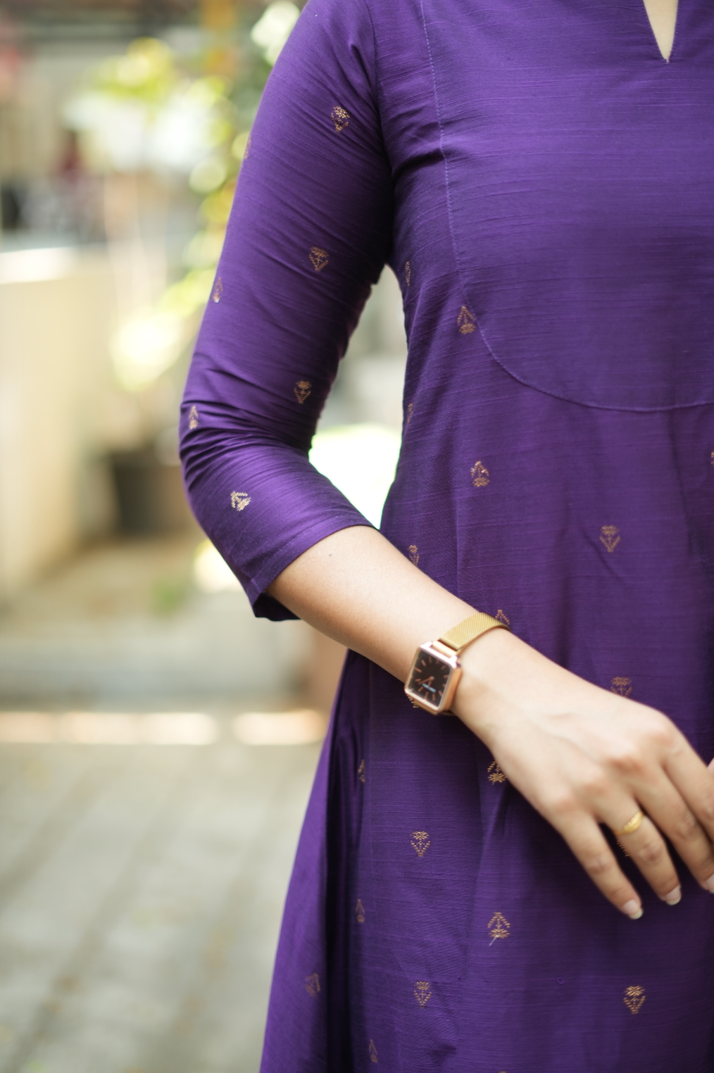 ARTHI Gold -Raw silk co-ord (VC1042)