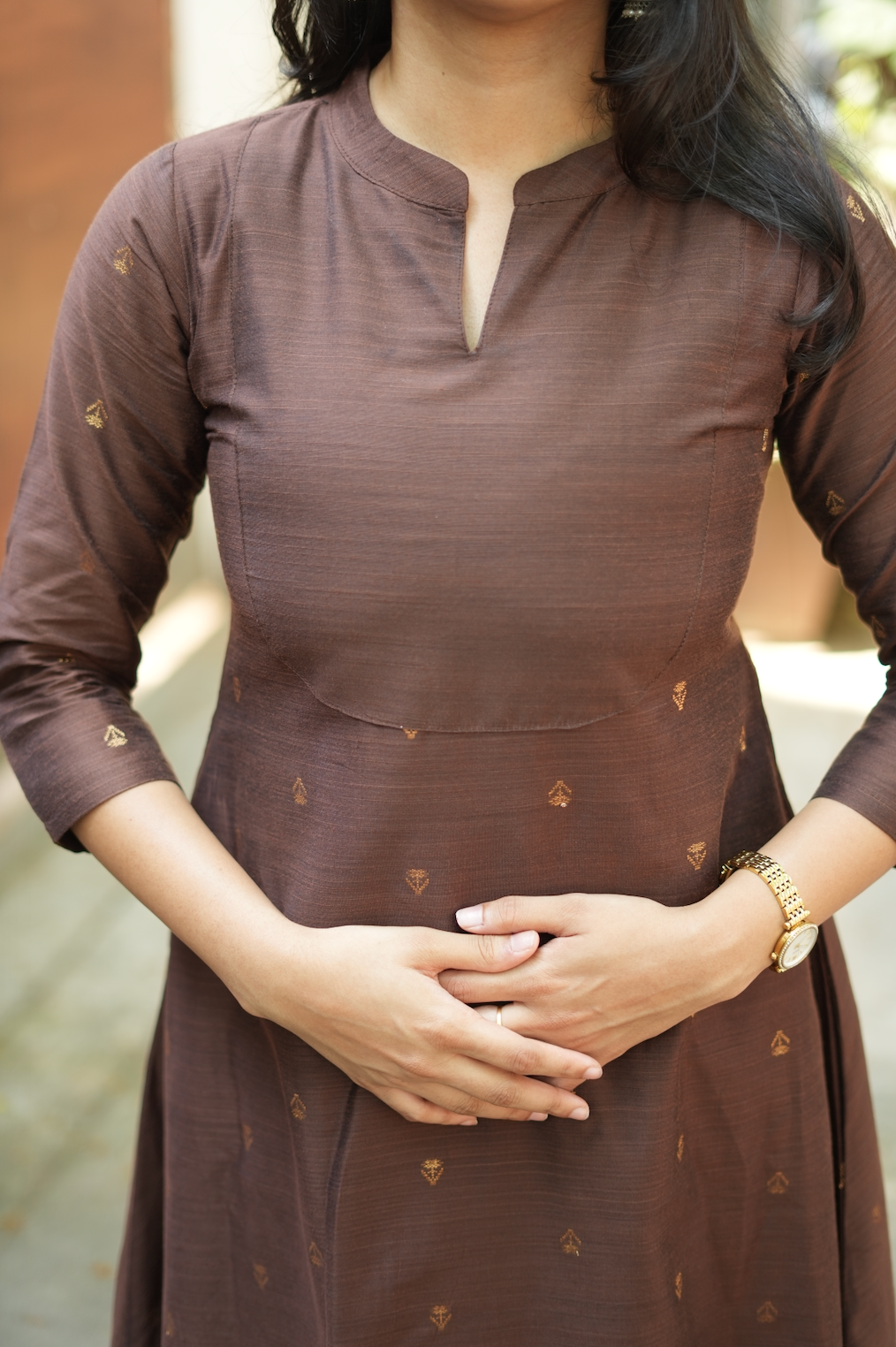 ARTHI Gold -Raw silk co-ord (VC1043)